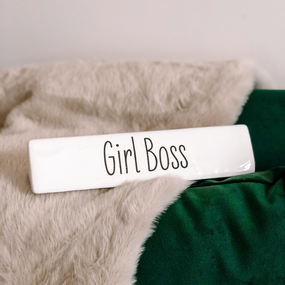 Girl Boss Ceramic Desk Decor Sign - Picture 2 of 7